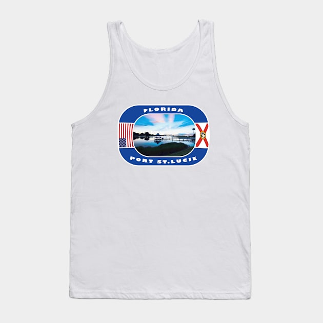 Florida, Port Saint Lucie City, USA Tank Top by DeluxDesign